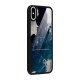 Blue Hue Smoke Glass Back Case for iPhone XS