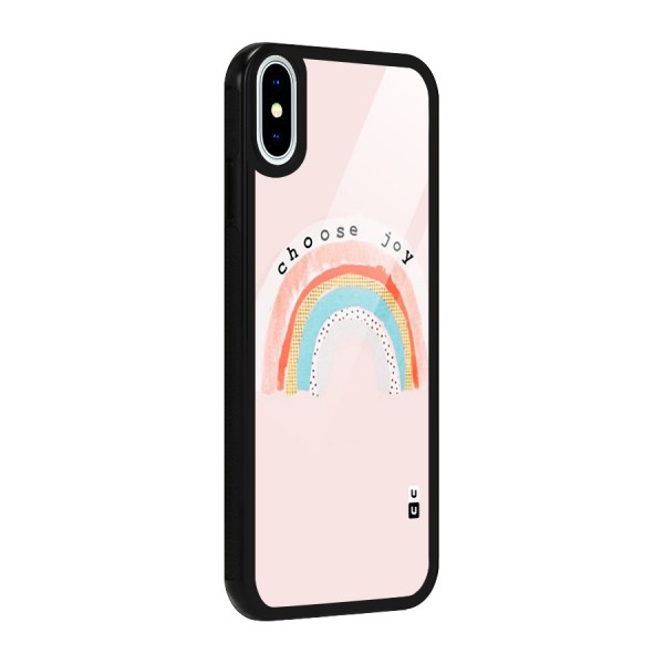 Choose Joy Glass Back Case for iPhone XS