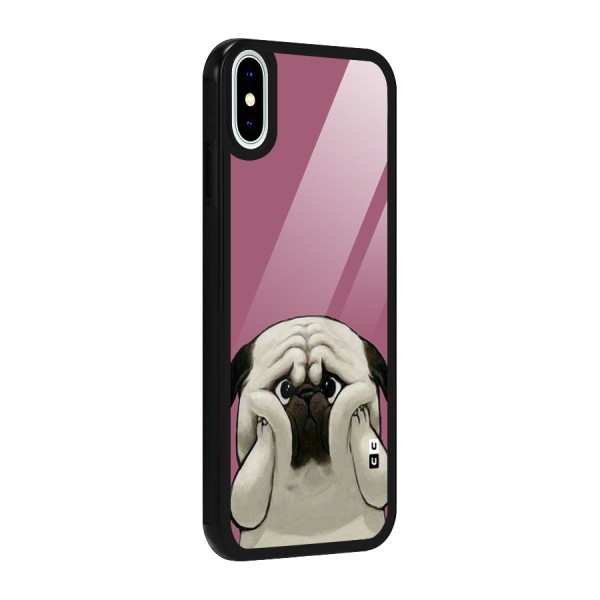 Chubby Doggo Glass Back Case for iPhone XS
