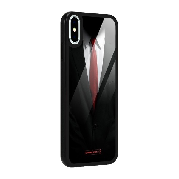 Classic Suit Glass Back Case for iPhone XS