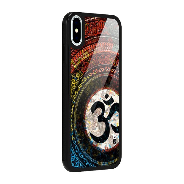 Culture Om Design Glass Back Case for iPhone XS