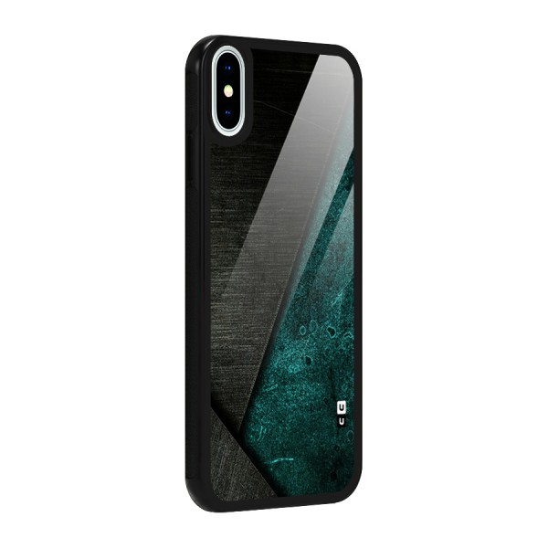 Dark Olive Green Glass Back Case for iPhone XS