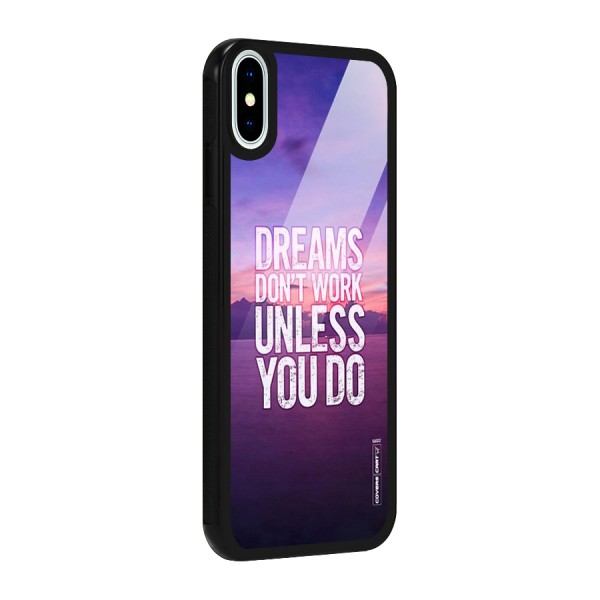 Dreams Work Glass Back Case for iPhone XS