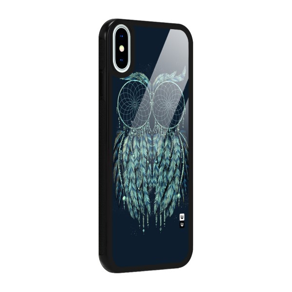 Dreamy Owl Catcher Glass Back Case for iPhone XS