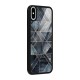 Forest Abstract Lines Glass Back Case for iPhone XS