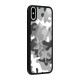 Grey Military Glass Back Case for iPhone XS