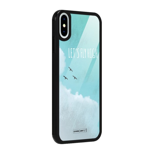 Lets Fly High Glass Back Case for iPhone XS