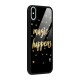 Magic Happens Glass Back Case for iPhone XS
