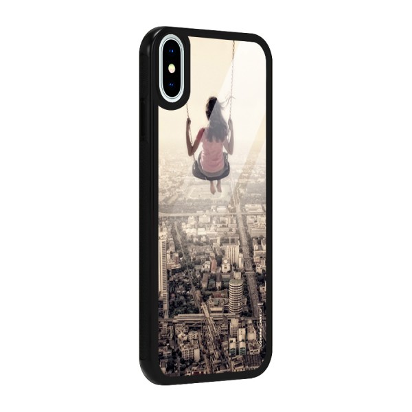 Top Of The World Glass Back Case for iPhone XS