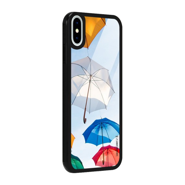 Umbrella Sky Glass Back Case for iPhone XS