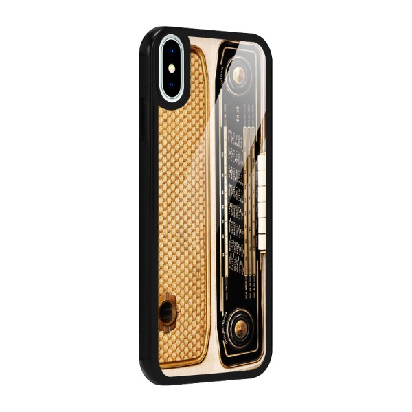 Vintage Radio Glass Back Case for iPhone XS
