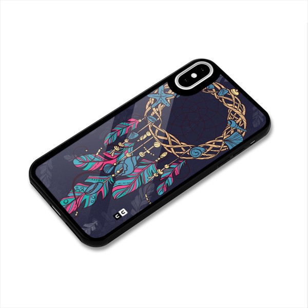 Animated Dream Catcher Glass Back Case for iPhone XS