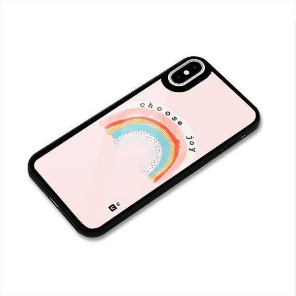 Choose Joy Glass Back Case for iPhone XS