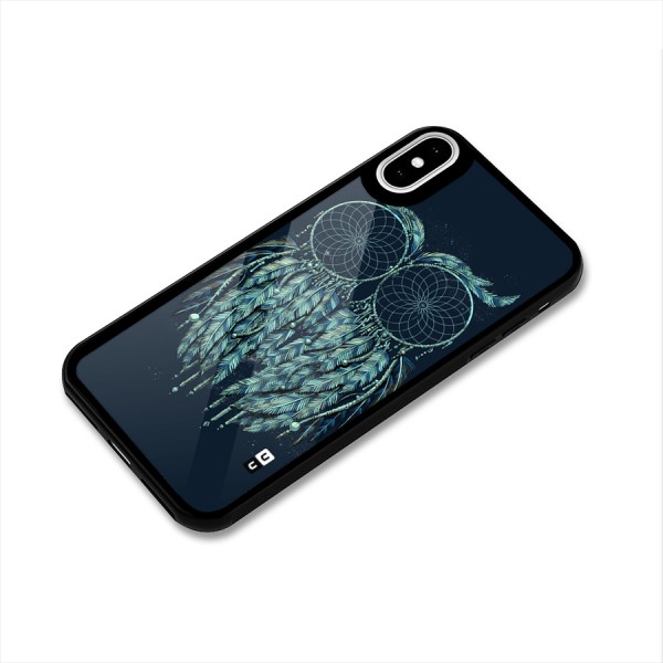 Dreamy Owl Catcher Glass Back Case for iPhone XS