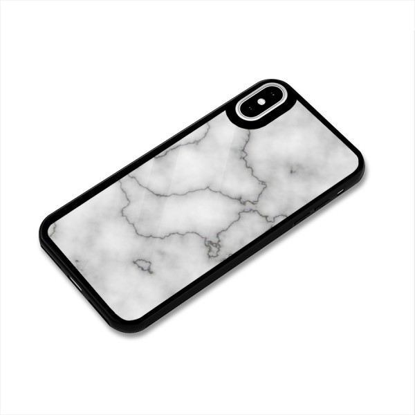 Grey Marble Glass Back Case for iPhone XS
