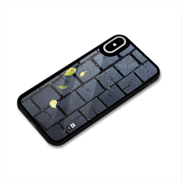 Leaf On Floor Glass Back Case for iPhone XS