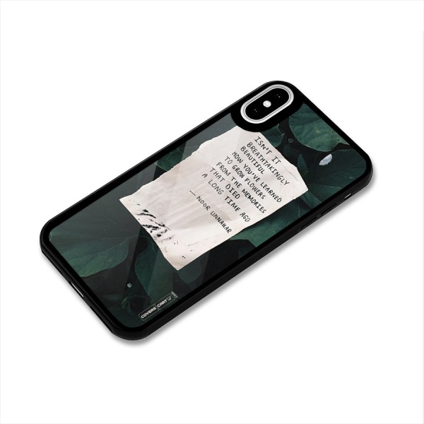 Memories Glass Back Case for iPhone XS