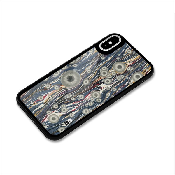 Mini Circles Glass Back Case for iPhone XS
