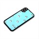 Penguins Pattern Print Glass Back Case for iPhone XS