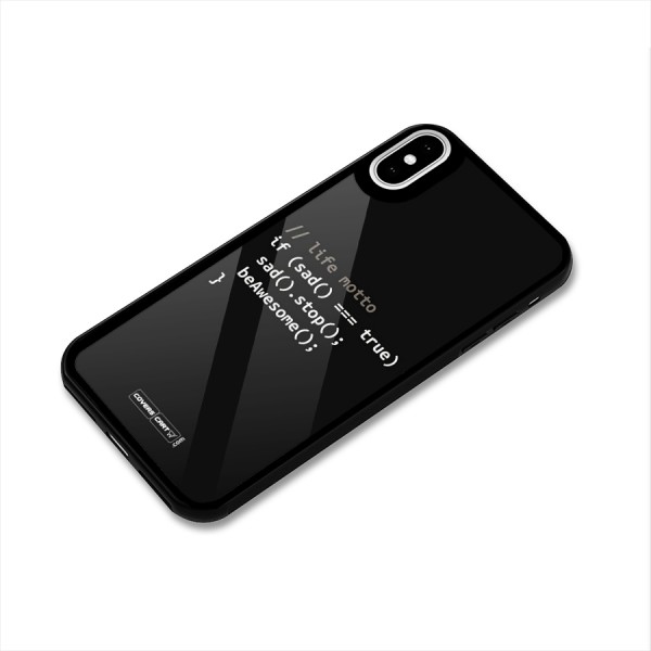 Programmers Life Glass Back Case for iPhone XS
