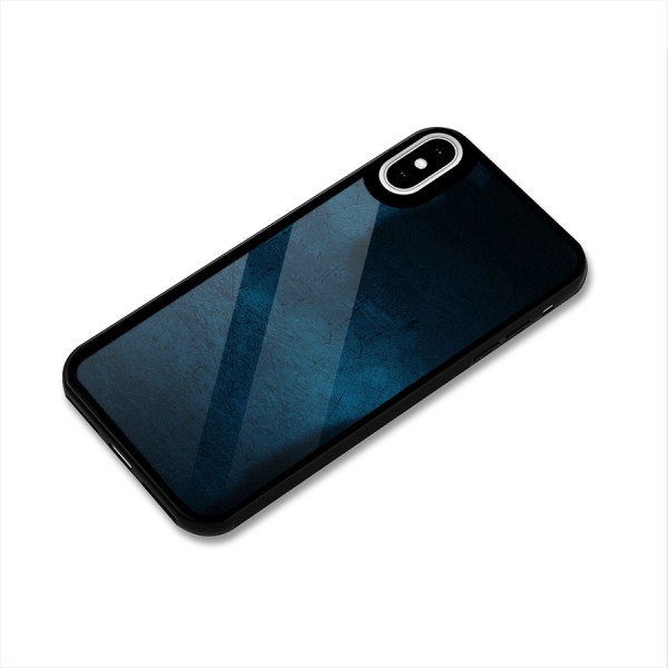 Royal Blue Glass Back Case for iPhone XS