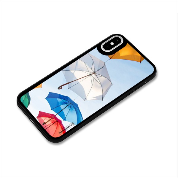 Umbrella Sky Glass Back Case for iPhone XS
