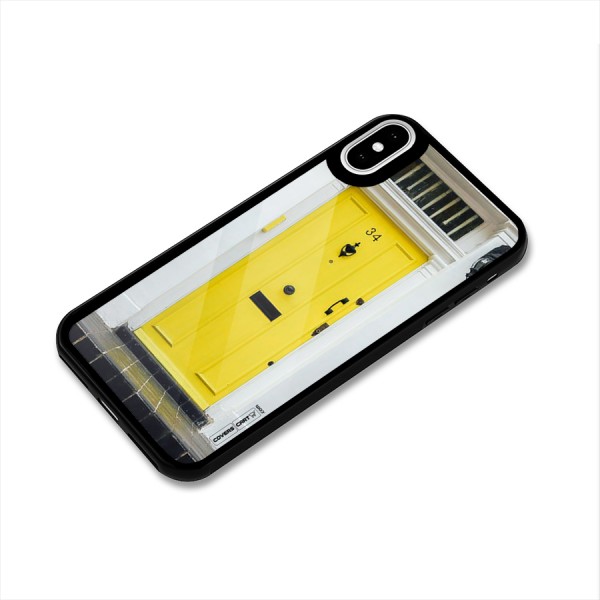 Yellow Door Glass Back Case for iPhone XS