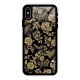Aesthetic Golden Design Glass Back Case for iPhone XS Max