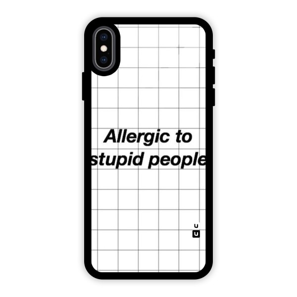 Allergic Glass Back Case for iPhone XS Max