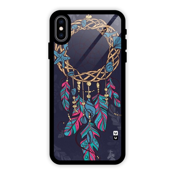 Animated Dream Catcher Glass Back Case for iPhone XS Max