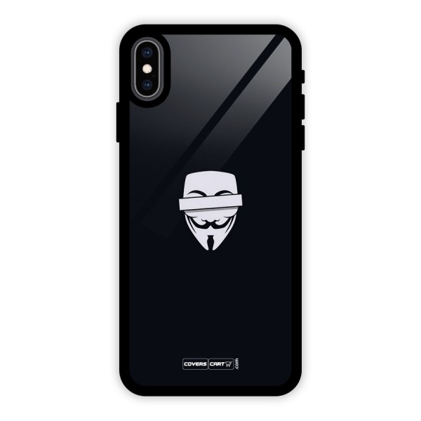Anonymous Mask Glass Back Case for iPhone XS Max