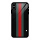 Basic Colored Stripes Glass Back Case for iPhone XS Max