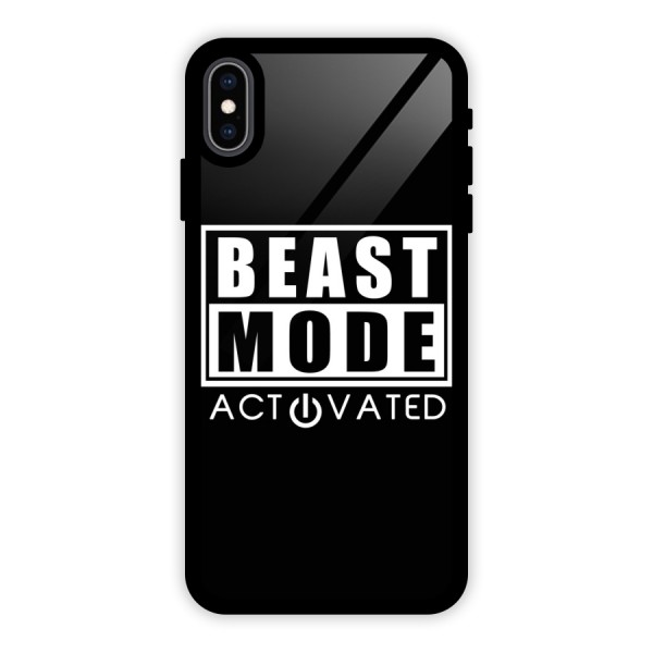 Beast Mode Activated Glass Back Case for iPhone XS Max