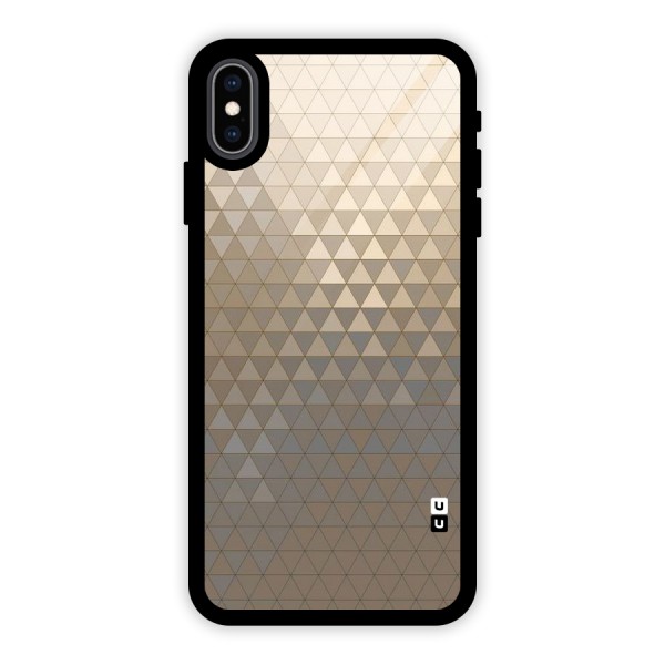 Beautiful Golden Pattern Glass Back Case for iPhone XS Max