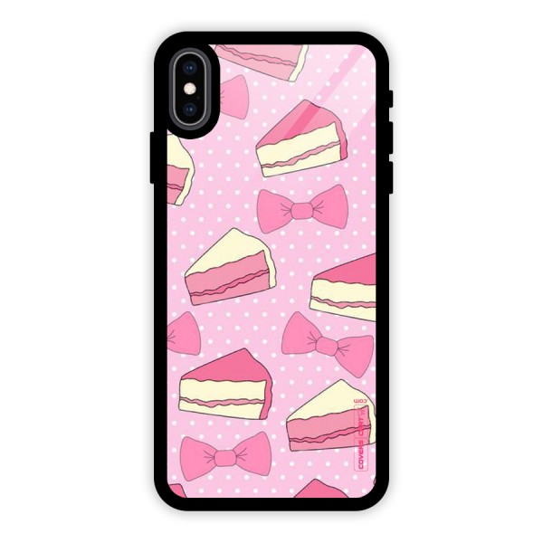 Bow Cake Glass Back Case for iPhone XS Max