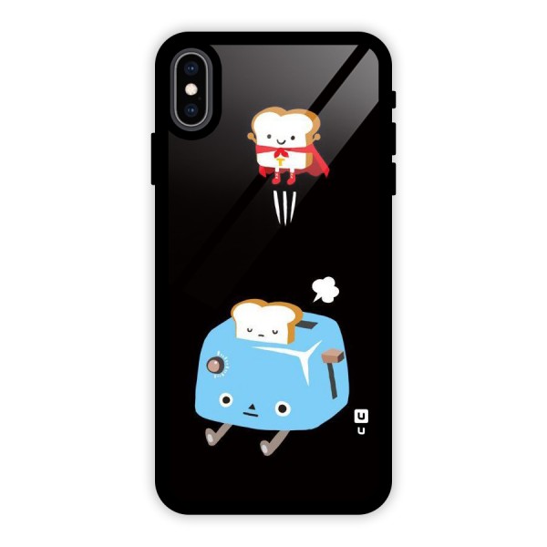 Bread Toast Glass Back Case for iPhone XS Max