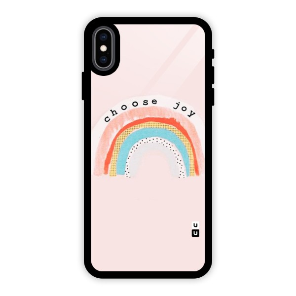 Choose Joy Glass Back Case for iPhone XS Max