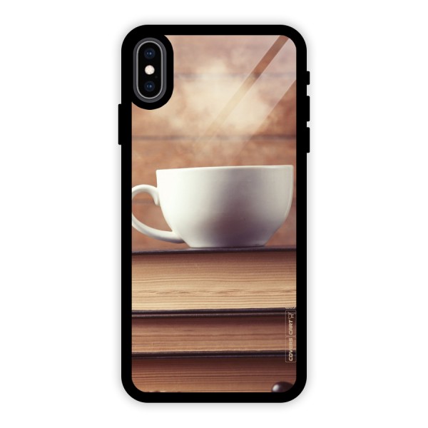Coffee And Bookworm Glass Back Case for iPhone XS Max