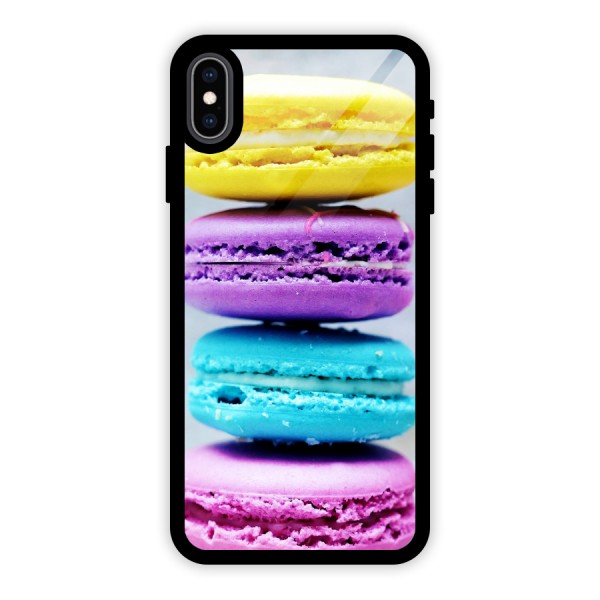 Colourful Whoopie Pies Glass Back Case for iPhone XS Max