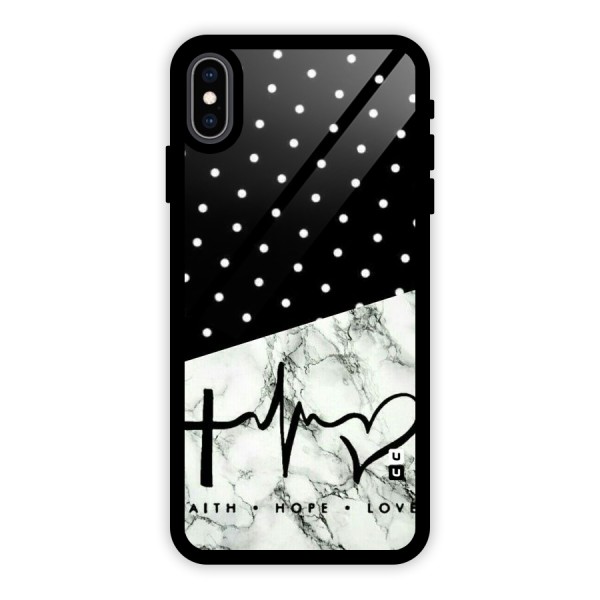 Faith Love Glass Back Case for iPhone XS Max