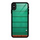 Green Wood Stripes Glass Back Case for iPhone XS Max