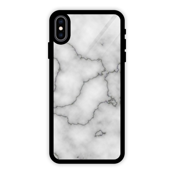 Grey Marble Glass Back Case for iPhone XS Max