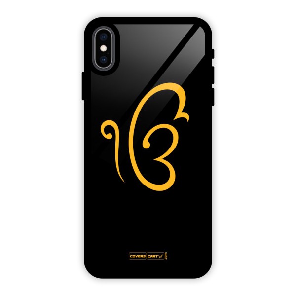 Ik Onkar Glass Back Case for iPhone XS Max