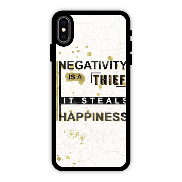 Negativity Thief Glass Back Case for iPhone XS Max
