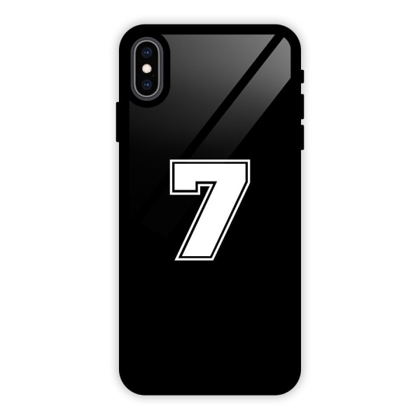 Number 7 Glass Back Case for iPhone XS Max