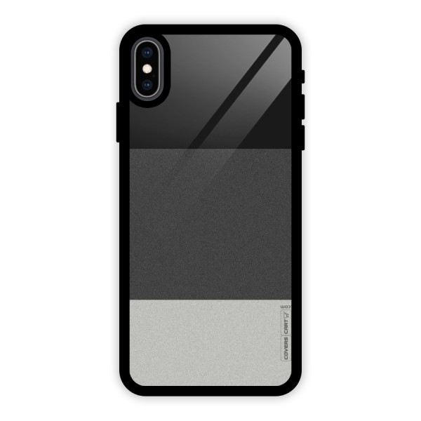 Pastel Black and Grey Glass Back Case for iPhone XS Max