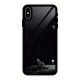 Resting Spaceman Face Glass Back Case for iPhone XS Max