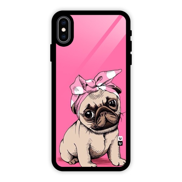 Ribbon Doggo Glass Back Case for iPhone XS Max