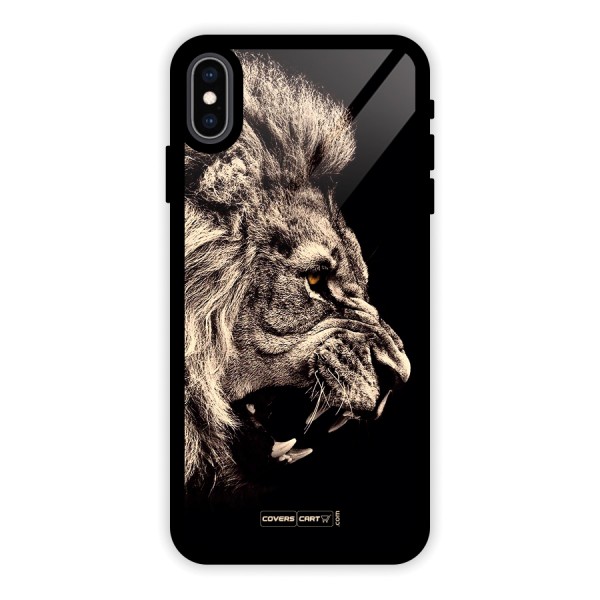 Roaring Lion Glass Back Case for iPhone XS Max
