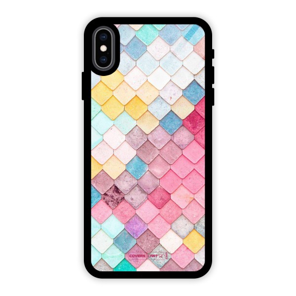 Rocks Pattern Design Glass Back Case for iPhone XS Max